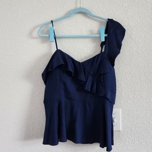 Lilly Pulitzer Auria Ruffle One Shoulder Top